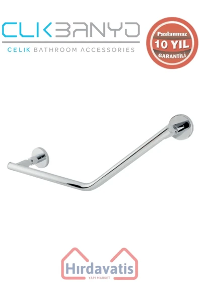 ÇELİK BANYO Paslanmaz Pirinç Flora Küvet Tutamağı Düz 40cm ürün görseli