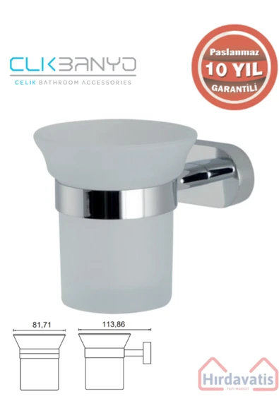 ÇELİK BANYO Zirve Diş Fırçalık Pirinç Malzeme ( 10 Yıl Garantili ) ürün görseli