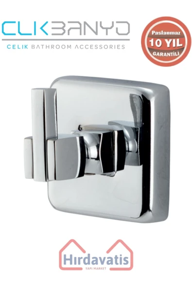 ÇELİK BANYO Paslanmaz Pirinç Kumru Tekli Bornozluk ürün görseli 1