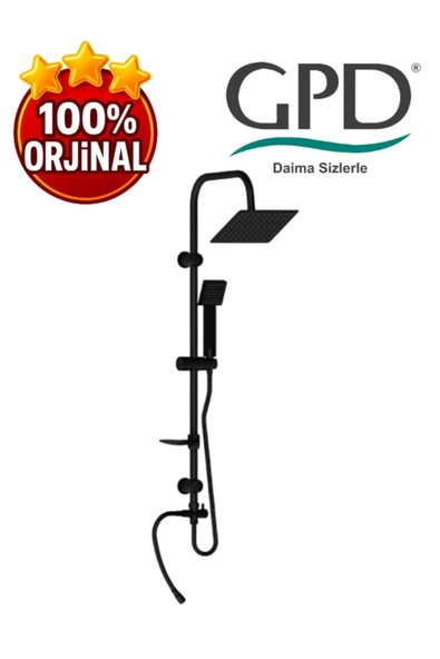 GPD DST19-3-S Yönlendiricili Duş Seti (Tek Fonksiyonlu El Duşu + 200X200) ürün görseli