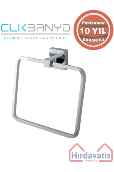 ÇELİK BANYO Paslanmaz Pirinç Tamay Kare Havluluk ürün görseli