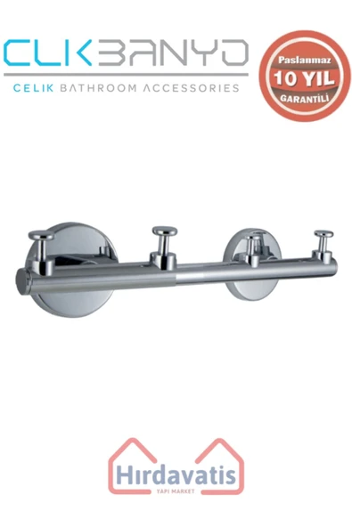 ÇELİK BANYO Paslanmaz Pirinç Flora Askılık Dörtlü - Resim 3