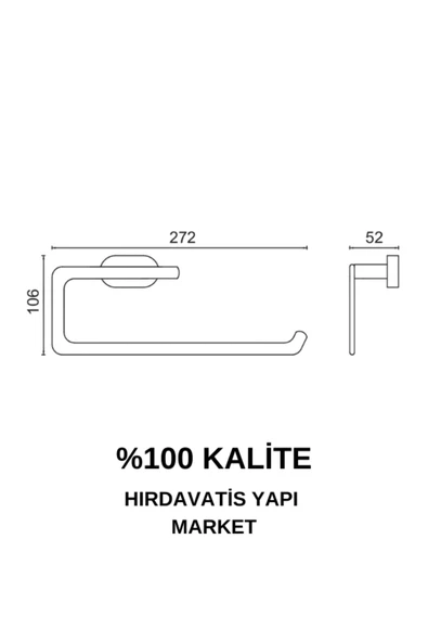 ÇELİK BANYO Paslanmaz Pirinç Zirve Kağıt Havluluk - Resim 2