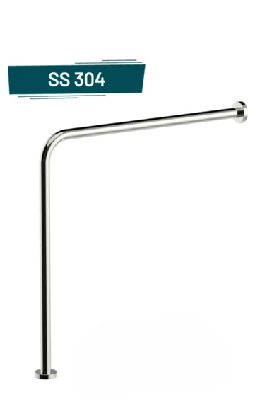 HIRDAVATİS YAPI MARKET Yaşlı Hasta Bedensel Engelli Yerden Duvara Tutunma Barı Paslanmaz Banyo Wc Tutamağı Mat Krom ürün görseli