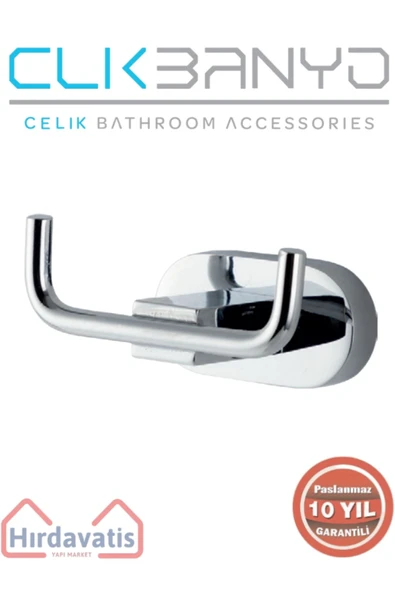 ÇELİK BANYO Paslanmaz Pirinç Zirve İkili Askılık ürün görseli