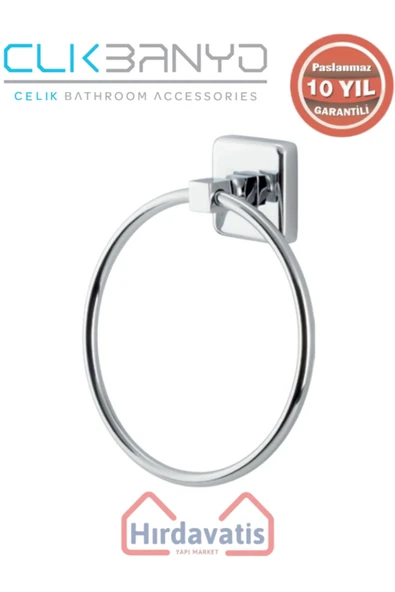 ÇELİK BANYO Paslanmaz Pirinç Kumru Yuvarlak Havluluk ürün görseli 1