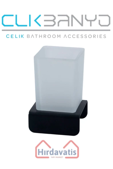 ÇELİK BANYO Paris DKP Setüstü Diș Fırçalık Mat Siyah ürün görseli 1