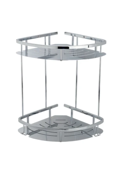 ÇELİK BANYO Paslanmaz Pirinç Marin İkili 19x19cm Sabunluk Şampuanlık Ve Köşe Süngerlik ürün görseli 1