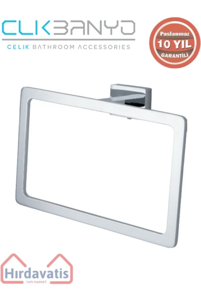 ÇELİK BANYO Paslanmaz Pirinç Kenzo Kare Havluluk