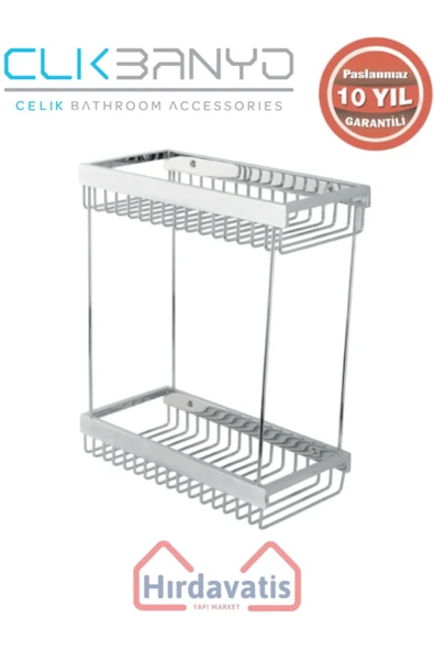 ÇELİK BANYO Paslanmaz Pirinç Kumru Lama Șampuanlık İkili 15x25 ürün görseli