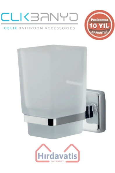 ÇELİK BANYO Paslanmaz Pirinç Kumru Diş Fırçalık ürün görseli 1