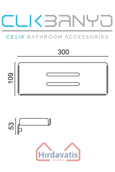 ÇELİK BANYO Paris DKP Etejer 30cm Mat Siyah - Resim 2