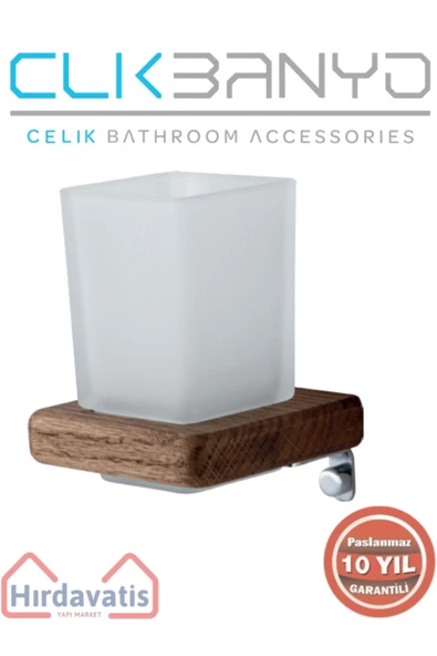 ÇELİK BANYO Paslanmaz Pirinç Selvi Diş Fırçalık ürün görseli