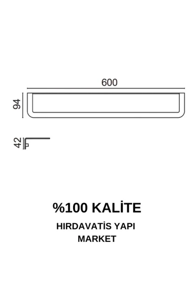 ÇELİK BANYO Paris DKP Havluluk 60cm Mat Siyah - Resim 2