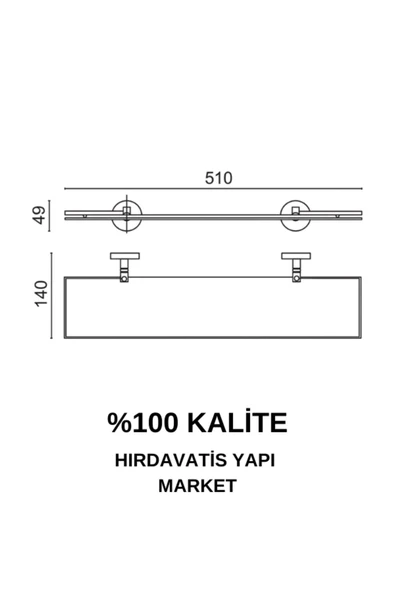 ÇELİK BANYO Paslanmaz Pirinç Dilek Muhafazalı Etejer - Resim 2
