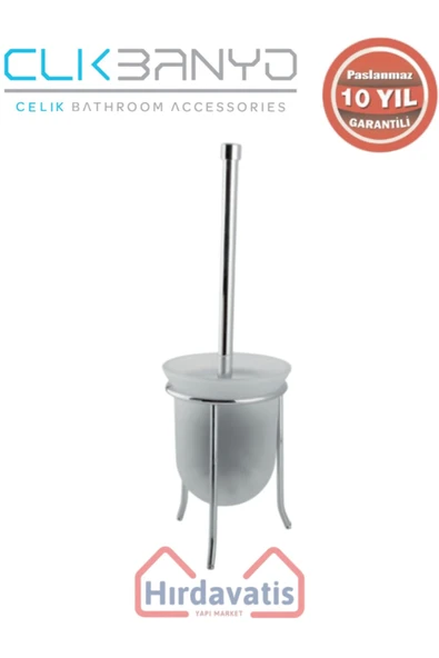 ÇELİK BANYO Paslanmaz Pirinç Dilek Set Üstü Klozet Fırçası Üç Bacaklı ürün görseli