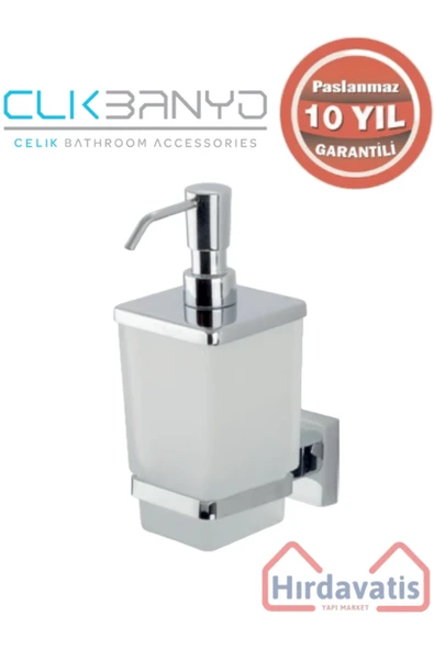 ÇELİK BANYO Paslanmaz Pirinç Tamay Montajlı Sıvı Sabunluk