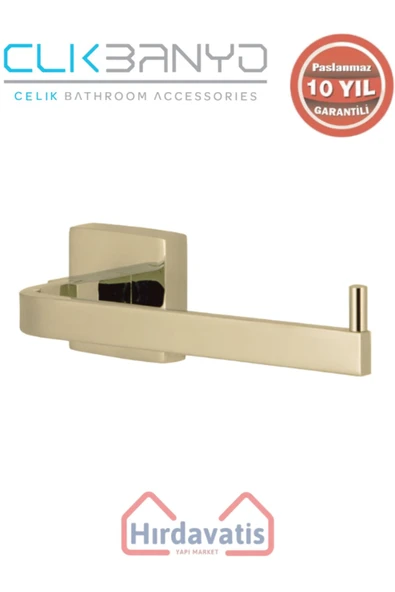 ÇELİK BANYO Paslanmaz Pirinç Tamay Kağıtlık Altın Sarı Gold ürün görseli