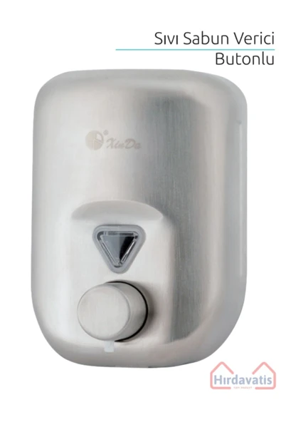 Xinda 304 Kalite Satine Paslanmaz Çelik Manuel Sıvı Sabun Verici 820mL ürün görseli 1