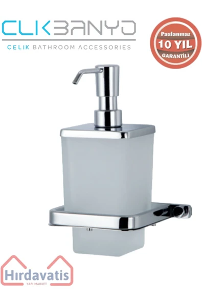 ÇELİK BANYO Paslanmaz Pirinç Mercan Montajlı Sıvı Sabunluk ürün görseli