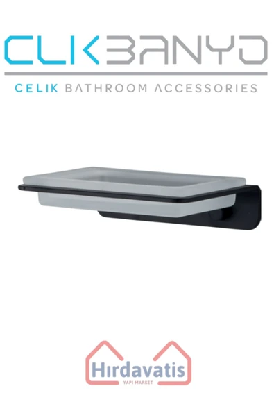 ÇELİK BANYO Paris DKP Sabunluk Mat Siyah ürün görseli 1