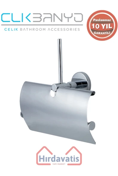 ÇELİK BANYO Paslanmaz Pirinç Flora Yedek Kağıtlık Geniș Kapaklı Üçlü ürün görseli