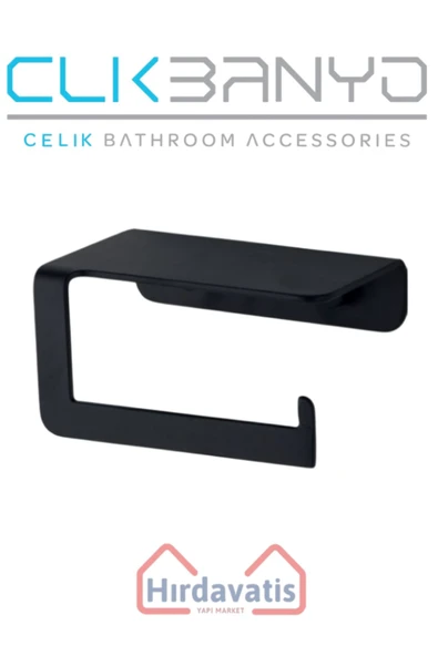 ÇELİK BANYO Paris DKP Kağıtlık Mat Siyah - Resim 3