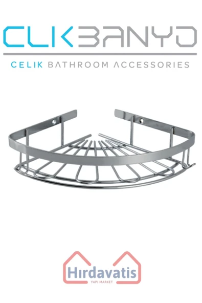 ÇELİK BANYO Zirve 304 Tekli 19x19cm Sabunluk Şampuanlık Ve Köşe Süngerlik - Resim 3