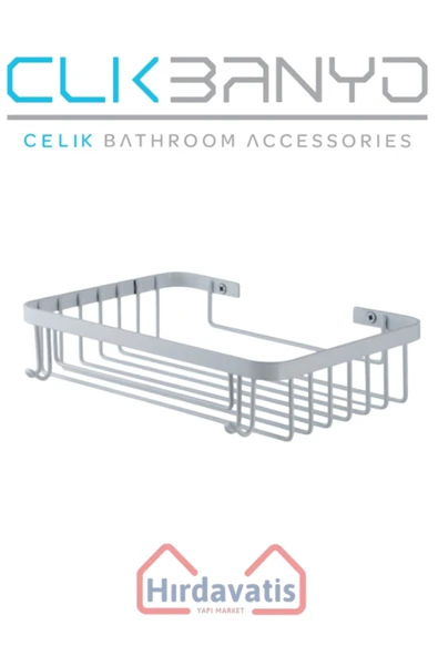 ÇELİK BANYO Tekli Metal Taci 23x15 Sabunluk Şampuanlık Ve Köşe Süngerlik ürün görseli