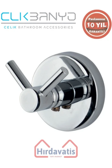 ÇELİK BANYO Paslanmaz Pirinç Dilek Bornozluk Çiftli ürün görseli