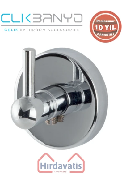 ÇELİK BANYO Paslanmaz Pirinç Karaca Bornozluk Tekli ürün görseli 1