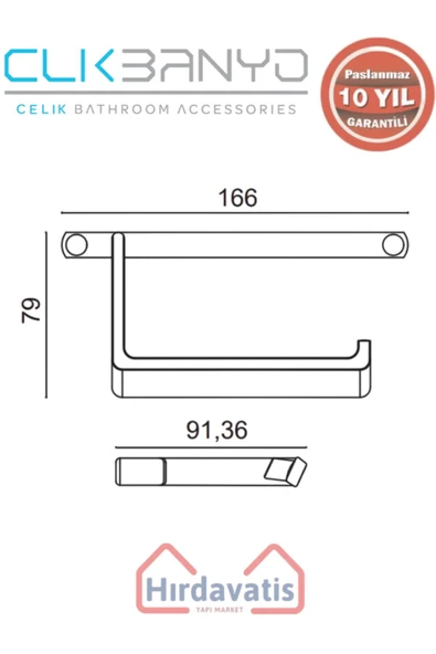 ÇELİK BANYO Paslanmaz Pirinç Mercan Açık Kağıtlık Altın Sarı Gold - Resim 2