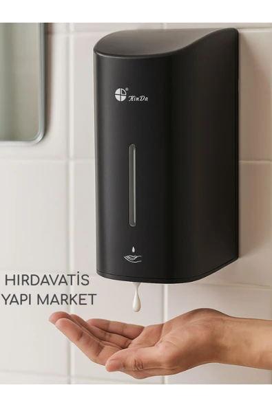 Xinda SENSÖRLÜ PİLLİ SIVI SABUN VERİCİ SİYAH ürün görseli