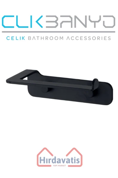 ÇELİK BANYO Paris DKP Kağıtlık Mat Siyah ürün görseli