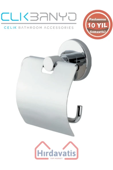 ÇELİK BANYO Paslanmaz Pirinç Flora Geniș Kapaklı Kağıtlık ürün görseli 1