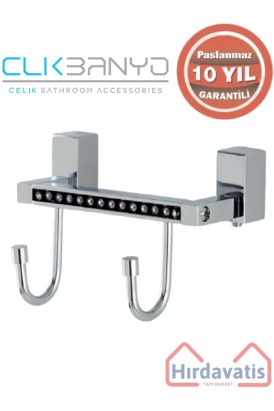 ÇELİK BANYO Paslanmaz Pirinç Swwor Bornozluk Çiftli ürün görseli