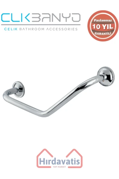 ÇELİK BANYO Paslanmaz Pirinç Bella Küvet Tutamağı 40cm ürün görseli