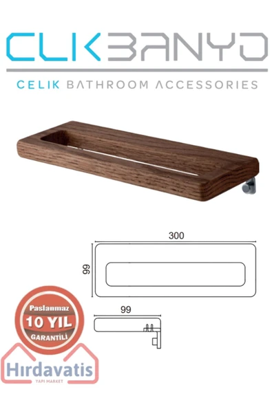 ÇELİK BANYO Paslanmaz Pirinç Selvi Havluluk 30cm ürün görseli