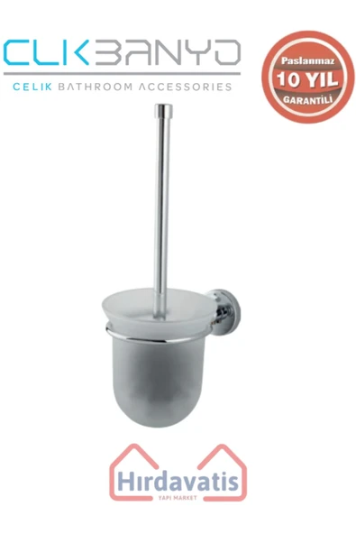 ÇELİK BANYO Paslanmaz Pirinç Dilek Montajlı Klozet Fırçası ürün görseli 1