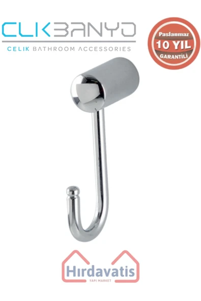 ÇELİK BANYO Paslanmaz Pirinç Bella Kanca Askılık