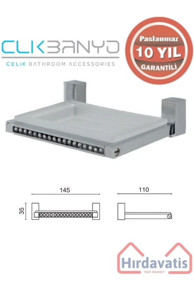 ÇELİK BANYO Paslanmaz Pirinç Swwor Sabunluk ürün görseli