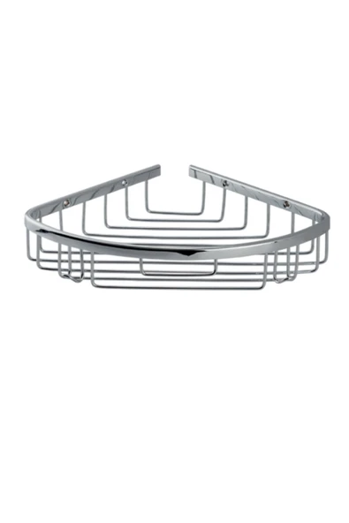 ÇELİK BANYO Paslanmaz Pirinç Zerrin Tekli  22x22cm Sabunluk Şampuanlık Ve Köşe Süngerlik - Resim 3