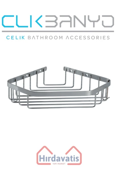ÇELİK BANYO Selen 304 Tekli 19x19cm Sabunluk Şampuanlık Ve Köşe Süngerlik - Resim 3
