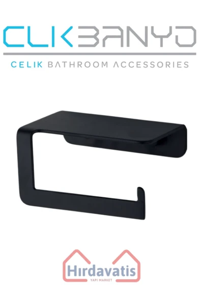 ÇELİK BANYO Paris DKP Kağıtlık Mat Siyah ürün görseli