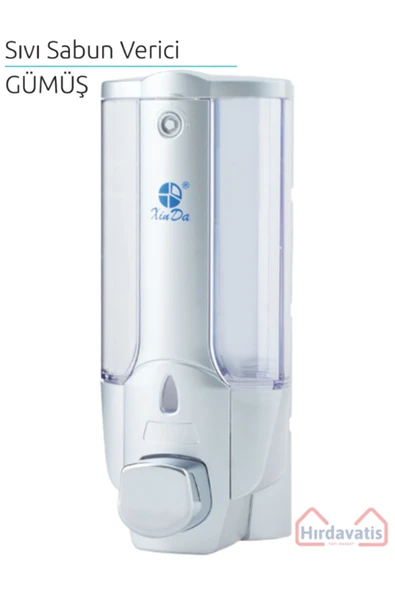 Xinda GÜMÜŞ MANUEL SIVI SABUN VERİCİ 380mL ürün görseli
