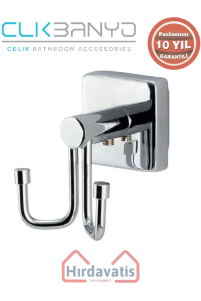 ÇELİK BANYO Paslanmaz Pirinç Vizyon 2’li Bornozluk ürün görseli