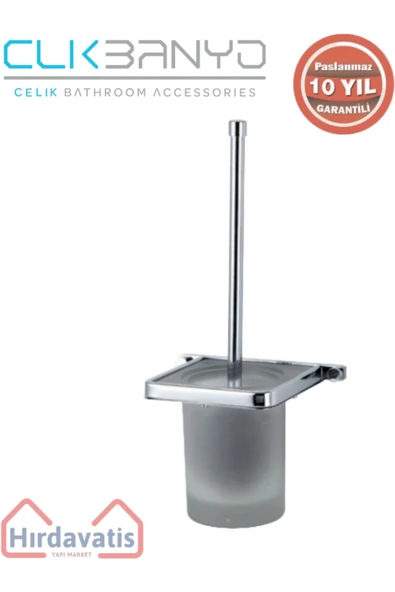 ÇELİK BANYO Paslanmaz Pirinç Mercan Montajlı Klozet Fırçalık ürün görseli