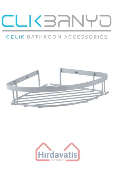 ÇELİK BANYO Tekli Metal Zerrin 19x19 Sabunluk Şampuanlık Ve Köşe Süngerlik ürün görseli