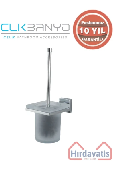 ÇELİK BANYO Paslanmaz Pirinç Tamay Montajlı Klozet Fırçalık ürün görseli