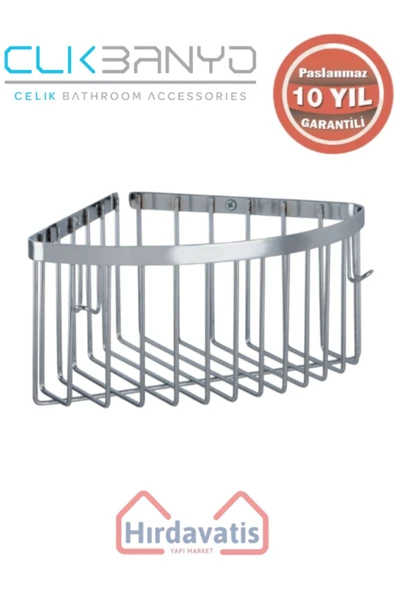 ÇELİK BANYO Paslanmaz Pirinç Tekli Derin Süngerlik 19x19 Sabunluk Ve Şampuanlık ürün görseli